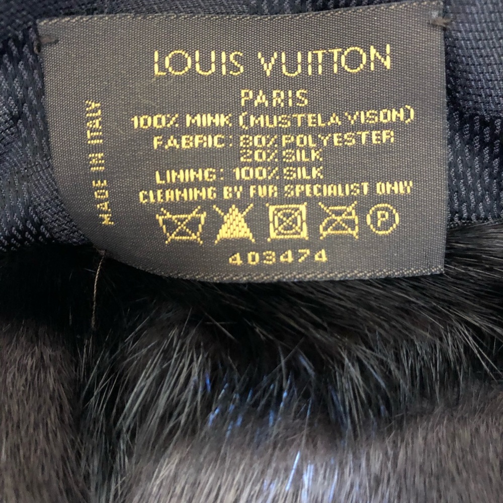 Mink Louis Vuitton hat